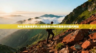 为什么越来越多的人选择使用VPN代理来访问国内网站