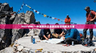 PO3 VPN:一种高效的企业级远程访问解决方案