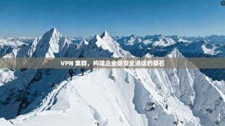 VPN 集群，构建企业级安全通信的基石