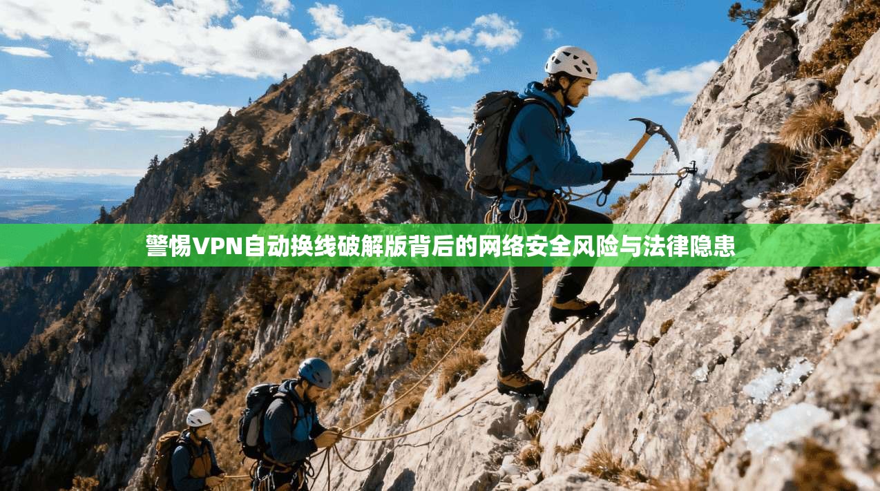 警惕VPN自动换线破解版背后的网络安全风险与法律隐患